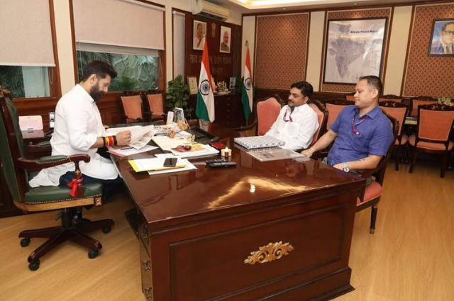 Federal discussion with Shri Chirag Paswan ji Central Minister & National President LJP {R}